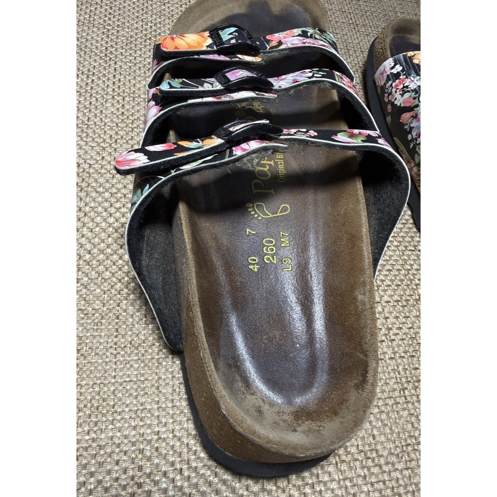 Birkenstock Papillio Florida Sandals Womens 9 Floral Multicolor 3 Strap - Picture 16 of 16